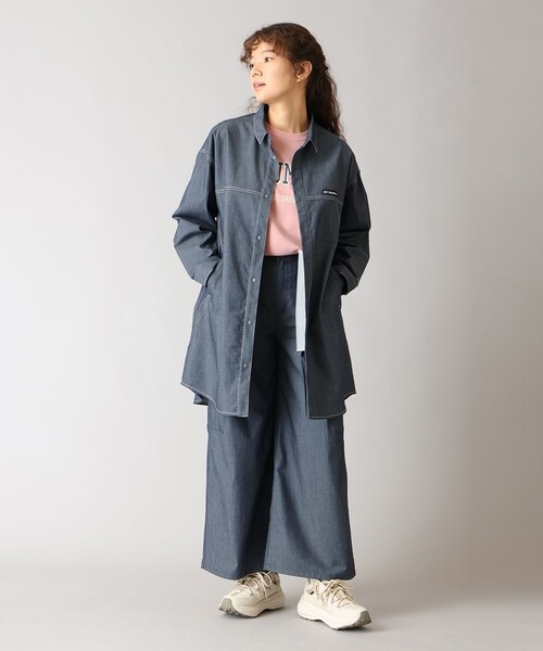 Columbia(コロンビア)の「UVカット Columbia/ ウィメンズ トゥリースワロー シャツドレス /コロンビア(シャツ/ブラウス・レディース・ネイビー/ダークネイビー・S/M/L/XL)」の21枚目の写真