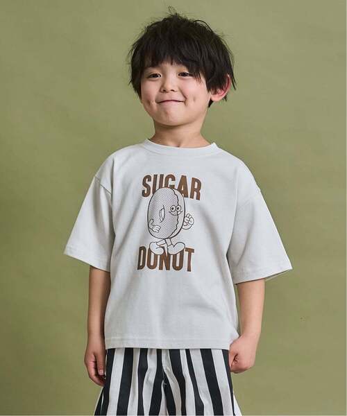 b・ROOM（ビールーム）の「【防汚・速乾・型崩れしない】ジャンクフードアソートプリントTシャツ（Tシャツ/カットソー・キッズ・ネイビー/レッド系その他/モカ/ブラック・130cm/120cm/150cm/140cm/100cm/110cm）」の3枚目の写真