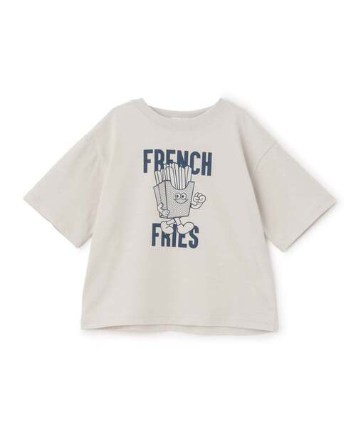b・ROOM（ビールーム）の「【防汚・速乾・型崩れしない】ジャンクフードアソートプリントTシャツ（Tシャツ/カットソー・キッズ・ネイビー/レッド系その他/モカ/ブラック・130cm/120cm/150cm/140cm/100cm/110cm）」の6枚目の写真