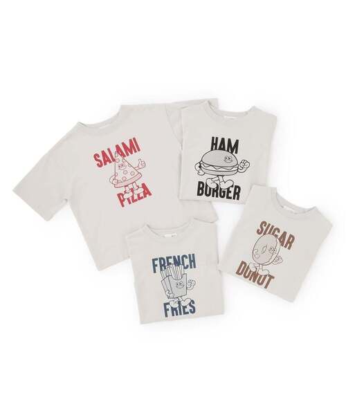 b・ROOM（ビールーム）の「【防汚・速乾・型崩れしない】ジャンクフードアソートプリントTシャツ（Tシャツ/カットソー・キッズ・ネイビー/レッド系その他/モカ/ブラック・130cm/120cm/150cm/140cm/100cm/110cm）」の14枚目の写真