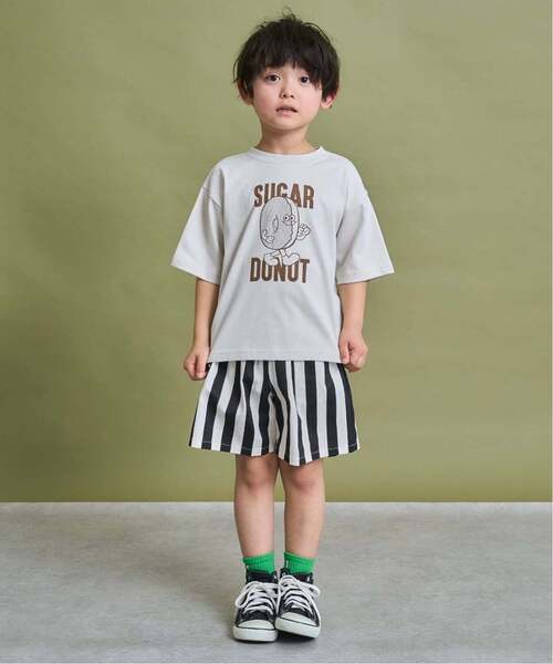 b・ROOM（ビールーム）の「【防汚・速乾・型崩れしない】ジャンクフードアソートプリントTシャツ（Tシャツ/カットソー・キッズ・ネイビー/レッド系その他/モカ/ブラック・130cm/120cm/150cm/140cm/100cm/110cm）」の21枚目の写真