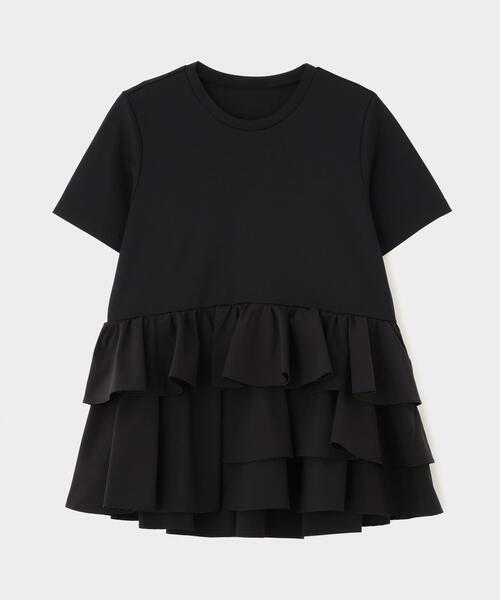 LE PHIL(ルフィル)の「◆コンビフリルプルオーバー(Tシャツ/カットソー・レディース・ホワイト/ブラック・F)」の14枚目の写真