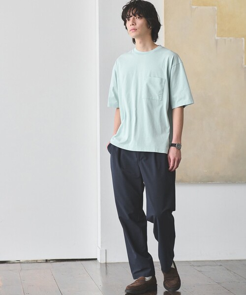 green label relaxing（グリーンレーベルリラクシング）の「ヴィンテージライク 半袖 カットソー Tシャツ（Tシャツ/カットソー・メンズ・レッド/ライトブルー/ライトグレー・XL/S/M/L）」の4枚目の写真