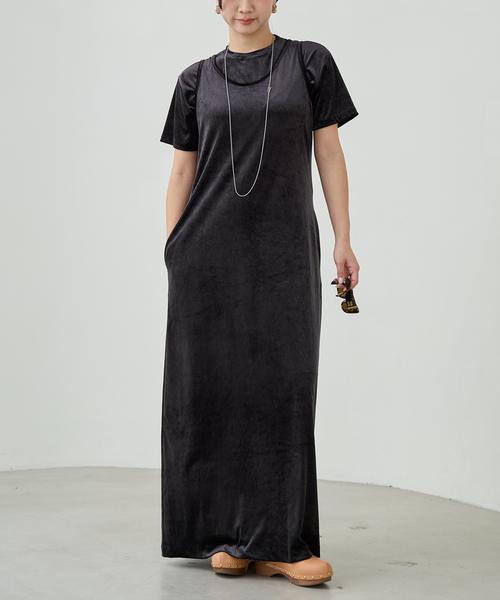 IENA LA BOUCLE（イエナラブークル）の「IENA LA BOUCLE トリアセベロアTシャツ（Tシャツ/カットソー・レディース・ブラウン/ホワイト/ブラック・FREE）」の4枚目の写真