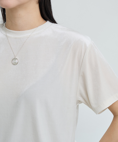 IENA LA BOUCLE（イエナラブークル）の「IENA LA BOUCLE トリアセベロアTシャツ（Tシャツ/カットソー・レディース・ブラウン/ホワイト/ブラック・FREE）」の12枚目の写真