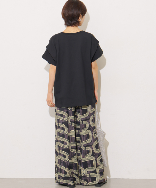 JOURNAL STANDARD relume(ジャーナルスタンダード レリューム)の「《追加 / 新色》ショルダータックルーズプルオーバー(Tシャツ/カットソー・レディース・チャコールグレー/ブラック/ブラウン/ホワイト・FREE)」の9枚目の写真