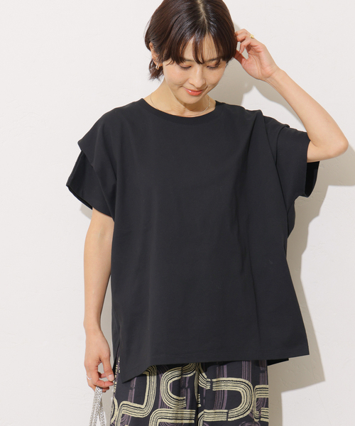 JOURNAL STANDARD relume(ジャーナルスタンダード レリューム)の「《追加 / 新色》ショルダータックルーズプルオーバー(Tシャツ/カットソー・レディース・チャコールグレー/ブラック/ブラウン/ホワイト・FREE)」の10枚目の写真