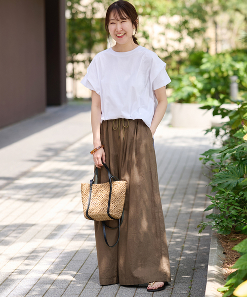 JOURNAL STANDARD relume(ジャーナルスタンダード レリューム)の「《追加 / 新色》ショルダータックルーズプルオーバー(Tシャツ/カットソー・レディース・チャコールグレー/ブラック/ブラウン/ホワイト・FREE)」の20枚目の写真