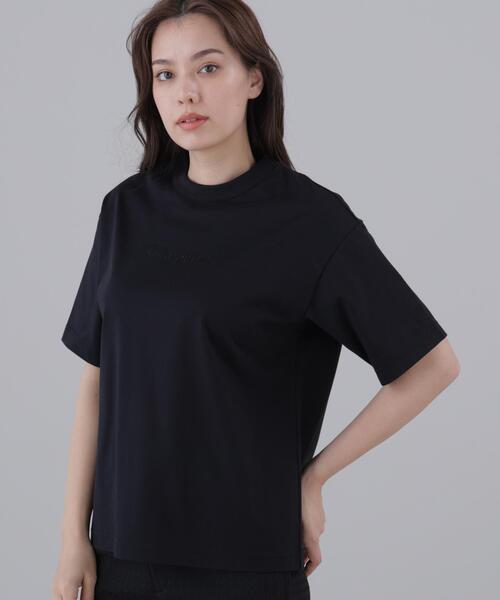 St ANDREWS(セントアンドリュース)の「【St ANDREWS】プレーティング天竺半袖Tシャツ (WOMENS)(Tシャツ/カットソー・レディース・ホワイト/ブラック・M/S)」の2枚目の写真
