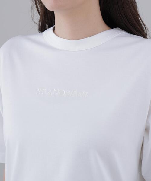 St ANDREWS(セントアンドリュース)の「【St ANDREWS】プレーティング天竺半袖Tシャツ (WOMENS)(Tシャツ/カットソー・レディース・ホワイト/ブラック・M/S)」の12枚目の写真