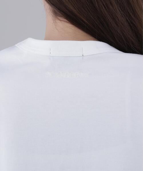 St ANDREWS(セントアンドリュース)の「【St ANDREWS】プレーティング天竺半袖Tシャツ (WOMENS)(Tシャツ/カットソー・レディース・ホワイト/ブラック・M/S)」の8枚目の写真