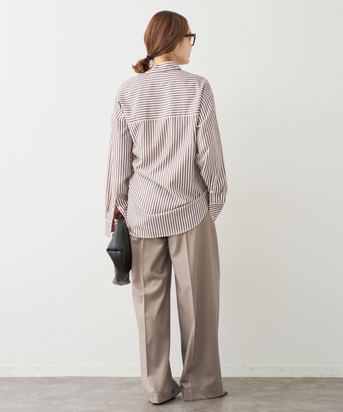Deuxieme Classe(ドゥーズィエムクラス)の「* Freestyle シャツ(stripe)(シャツ/ブラウス・レディース・チョコ・FREE)」の13枚目の写真
