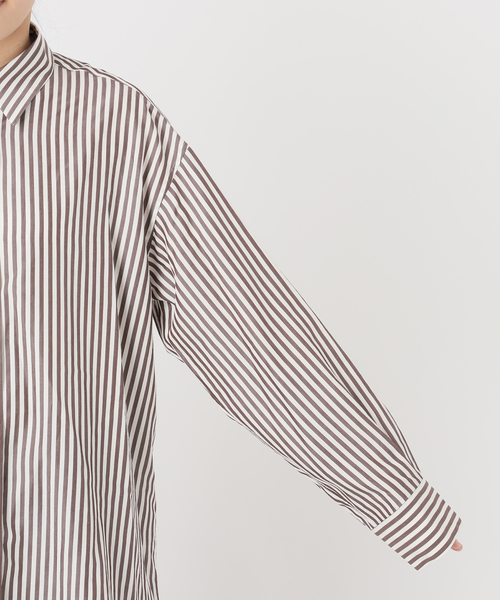 Deuxieme Classe(ドゥーズィエムクラス)の「* Freestyle シャツ(stripe)(シャツ/ブラウス・レディース・チョコ・FREE)」の21枚目の写真
