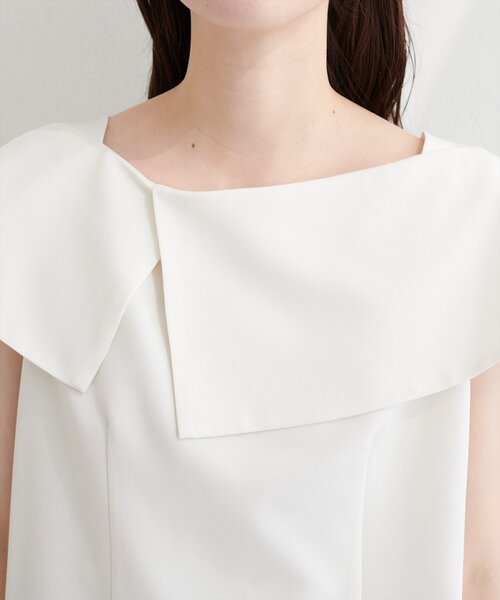 natural couture（ナチュラルクチュール）の「アシメカラーオフショルブラウス（シャツ/ブラウス・レディース・チャコールグレー/オフホワイト/ネイビー/ベージュ/サックスブルー/ピンク・FREE）」の17枚目の写真