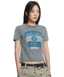 LAYERED ARCH GRAPHIC T-SHIRT (WOMAN) - WASHED CHARCOAL