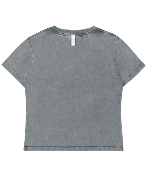 NOMANUAL(NOMANUAL)の「LAYERED ARCH GRAPHIC T-SHIRT (WOMAN) - WASHED CHARCOAL(Tシャツ/カットソー・レディース・その他・LARGE/MEDIUM/SMALL)」の3枚目の写真