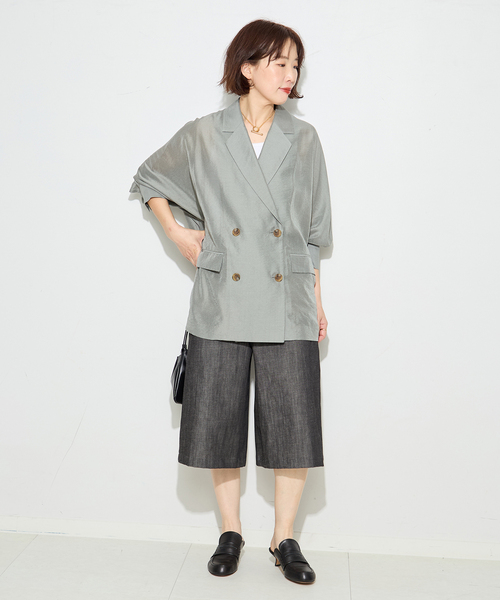 journal standard L'essage(ジャーナルスタンダードレサージュ)の「DENIMショートパンツ(その他パンツ・レディース・ネイビー/ブラック・38/36)」の3枚目の写真