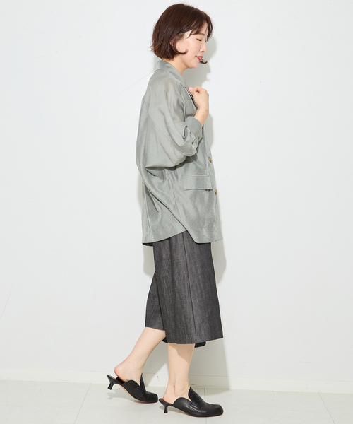 journal standard L'essage(ジャーナルスタンダードレサージュ)の「DENIMショートパンツ(その他パンツ・レディース・ネイビー/ブラック・38/36)」の4枚目の写真