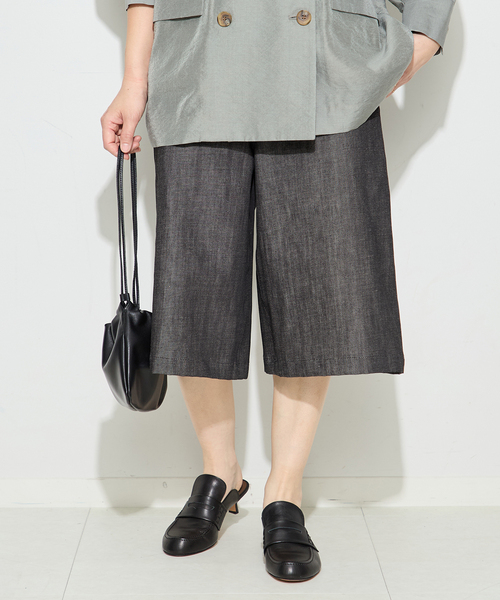 journal standard L'essage(ジャーナルスタンダードレサージュ)の「DENIMショートパンツ(その他パンツ・レディース・ネイビー/ブラック・38/36)」の5枚目の写真