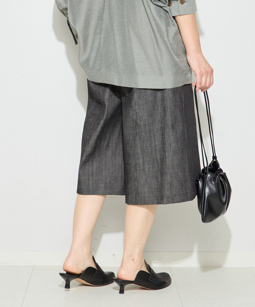 journal standard L'essage(ジャーナルスタンダードレサージュ)の「DENIMショートパンツ(その他パンツ・レディース・ネイビー/ブラック・38/36)」の8枚目の写真