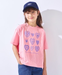 Tシャツ/カットソー（ピンク/桃色系・花柄・ボタニカル柄