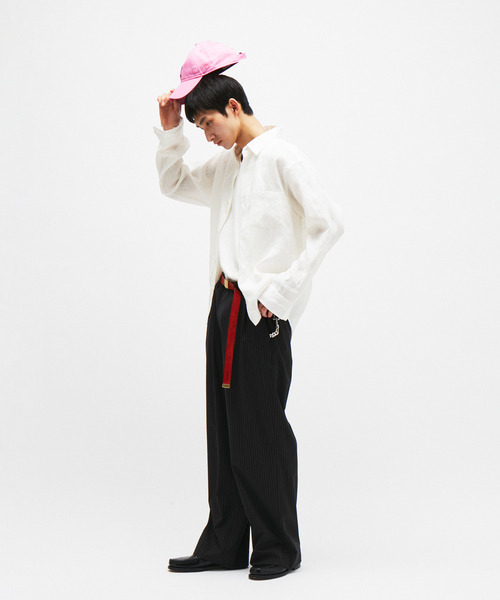 JOURNAL STANDARD(ジャーナルスタンダード)の「リネンレギュラー ロングスリーブシャツ(シャツ/ブラウス・メンズ・ブラウン/ホワイト/ピンク/ブラック系その他/クリアブルー・LARGE/MEDIUM)」の7枚目の写真