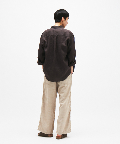 JOURNAL STANDARD(ジャーナルスタンダード)の「リネンレギュラー ロングスリーブシャツ(シャツ/ブラウス・メンズ・ブラウン/ホワイト/ピンク/ブラック系その他/クリアブルー・LARGE/MEDIUM)」の15枚目の写真