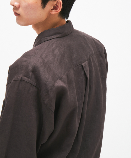 JOURNAL STANDARD(ジャーナルスタンダード)の「リネンレギュラー ロングスリーブシャツ(シャツ/ブラウス・メンズ・ブラウン/ホワイト/ピンク/ブラック系その他/クリアブルー・LARGE/MEDIUM)」の18枚目の写真
