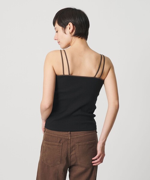 BEAUTY&YOUTH UNITED ARROWS(ビューティーアンドユースユナイテッドアローズ)の「カラーパイピング 2ストラップ キャミソール(キャミソール・レディース・ダークブラウン/ブラック/オフホワイト/ベージュ・FREE)」の3枚目の写真