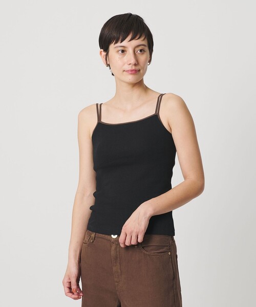 BEAUTY&YOUTH UNITED ARROWS(ビューティーアンドユースユナイテッドアローズ)の「カラーパイピング 2ストラップ キャミソール(キャミソール・レディース・ダークブラウン/ブラック/オフホワイト/ベージュ・FREE)」の8枚目の写真