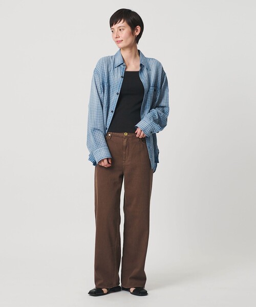 BEAUTY&YOUTH UNITED ARROWS(ビューティーアンドユースユナイテッドアローズ)の「カラーパイピング 2ストラップ キャミソール(キャミソール・レディース・ダークブラウン/ブラック/オフホワイト/ベージュ・FREE)」の9枚目の写真