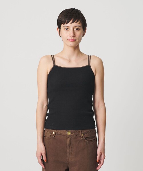 BEAUTY&YOUTH UNITED ARROWS(ビューティーアンドユースユナイテッドアローズ)の「カラーパイピング 2ストラップ キャミソール(キャミソール・レディース・ダークブラウン/ブラック/オフホワイト/ベージュ・FREE)」の14枚目の写真
