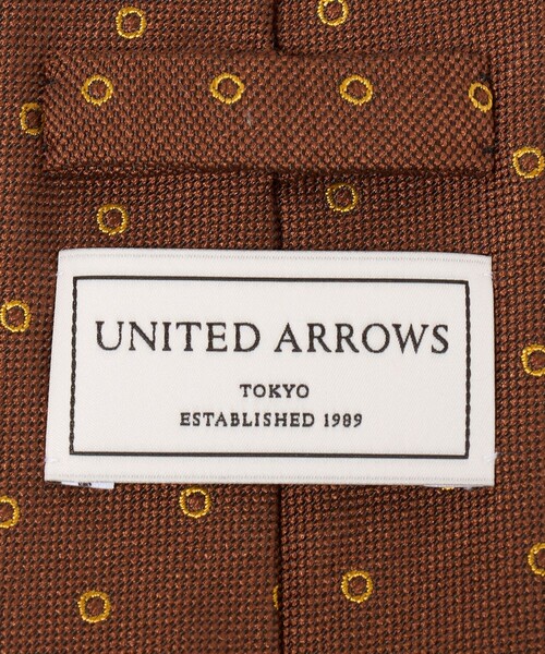 UNITED ARROWS（ユナイテッドアローズ）の「ジャガード ドット ネクタイ（ネクタイ・メンズ・オフホワイト/ブラウン系・FREE）」の6枚目の写真