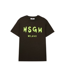 MSGM KIDS（エムエスジーエムキッズ）の「【NEW】MSGM KIDS ブラッシュロゴTシャツ（Tシャツ/カットソー）」