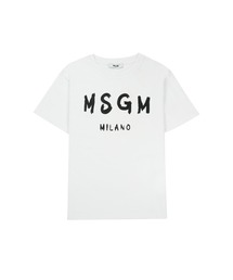 MSGM（エムエスジーエム）の「【NEW】MSGM KIDS ブラッシュロゴTシャツ（Tシャツ/カットソー）」