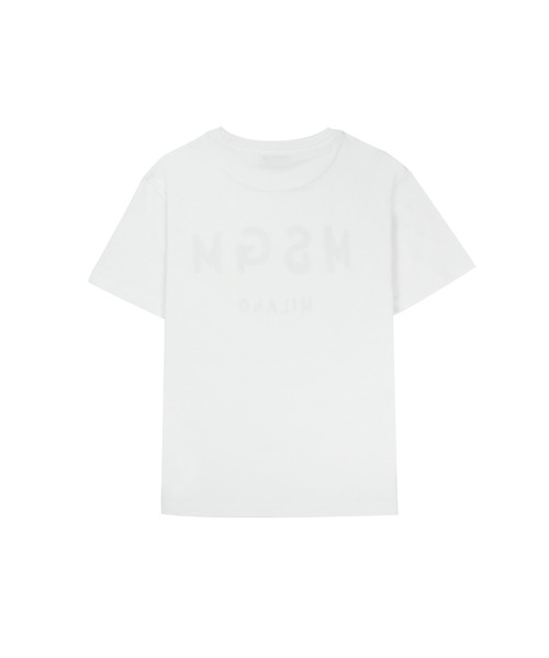 MSGM KIDS(エムエスジーエムキッズ)の「【NEW】MSGM KIDS ブラッシュロゴTシャツ(Tシャツ/カットソー・キッズ・ブラック×ピンク/ライトイエロー/ブラック/ブラウン系/ホワイト/サンドベージュ/ブルー系・4/10/12/14/8)」の8枚目の写真