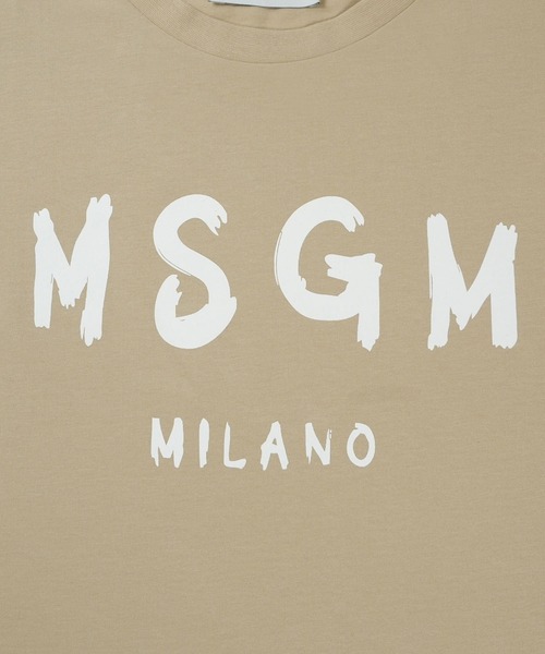 MSGM KIDS(エムエスジーエムキッズ)の「【NEW】MSGM KIDS ブラッシュロゴTシャツ(Tシャツ/カットソー・キッズ・ブラック×ピンク/ライトイエロー/ブラック/ブラウン系/ホワイト/サンドベージュ/ブルー系・4/10/12/14/8)」の17枚目の写真