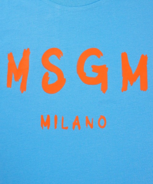 MSGM KIDS(エムエスジーエムキッズ)の「【NEW】MSGM KIDS ブラッシュロゴTシャツ(Tシャツ/カットソー・キッズ・ブラック×ピンク/ライトイエロー/ブラック/ブラウン系/ホワイト/サンドベージュ/ブルー系・4/10/12/14/8)」の19枚目の写真