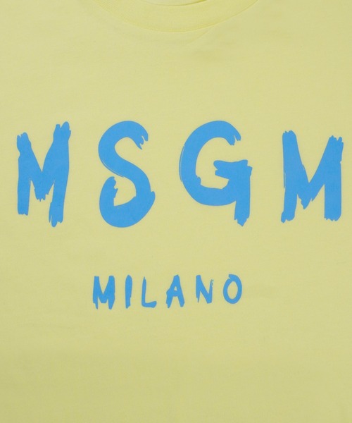 MSGM KIDS(エムエスジーエムキッズ)の「【NEW】MSGM KIDS ブラッシュロゴTシャツ(Tシャツ/カットソー・キッズ・ブラック×ピンク/ライトイエロー/ブラック/ブラウン系/ホワイト/サンドベージュ/ブルー系・4/10/12/14/8)」の21枚目の写真