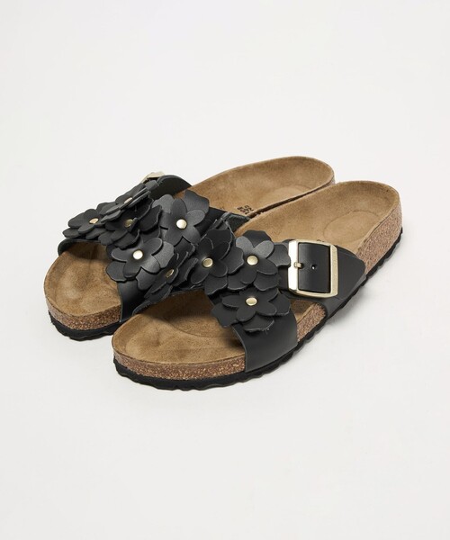 BIRKENSTOCK(ビルケンシュトック)の「【国内EXCLUSIVE】<BIRKENSTOCK>SIENA フラワー サンダル(サンダル・レディース・ブラック/ライトピンク・35/36/39/38/37)」の4枚目の写真