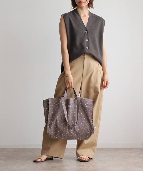 IENA ENFANT(イエナアンファン)の「【BASIC】ボンジュール2wayトートバッグ (ドット)(トートバッグ・レディース・ホワイト/ブラック/グレー・FREE)」の8枚目の写真
