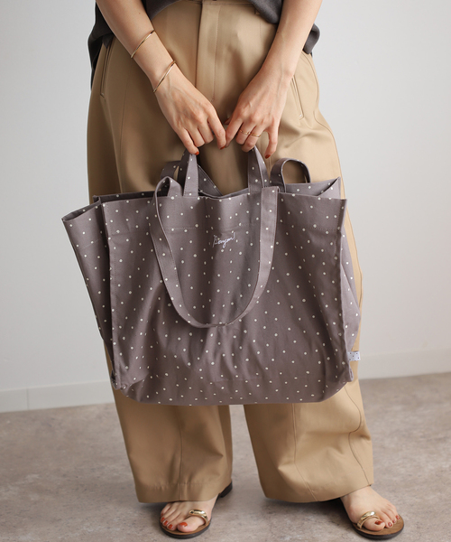 IENA ENFANT(イエナアンファン)の「【BASIC】ボンジュール2wayトートバッグ (ドット)(トートバッグ・レディース・ホワイト/ブラック/グレー・FREE)」の11枚目の写真