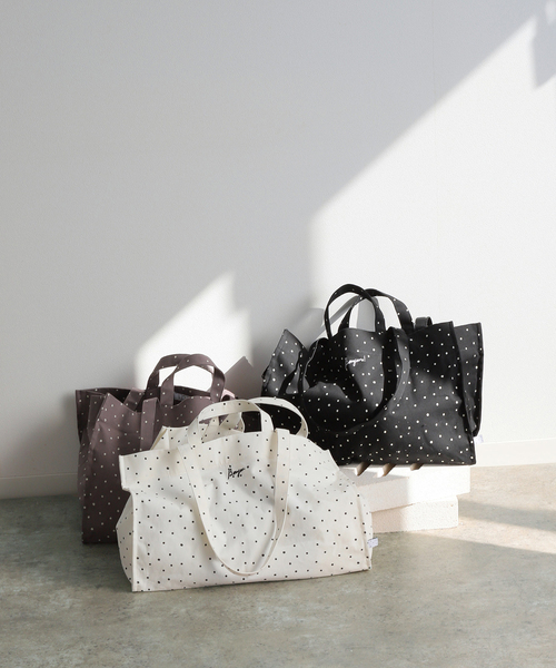 IENA ENFANT(イエナアンファン)の「【BASIC】ボンジュール2wayトートバッグ (ドット)(トートバッグ・レディース・ホワイト/ブラック/グレー・FREE)」の17枚目の写真