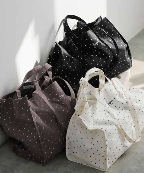 IENA ENFANT(イエナアンファン)の「【BASIC】ボンジュール2wayトートバッグ (ドット)(トートバッグ・レディース・ホワイト/ブラック/グレー・FREE)」の20枚目の写真