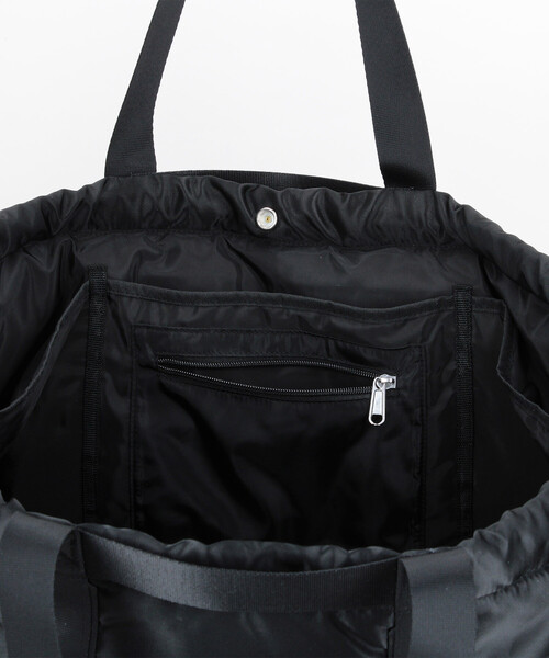 YOSEMITE(ヨセミティ)の「YOSEMITE STRAP/ヨセミテストラップ PADDING NYLON DRAWSTRING TOTE M/パディング ナイロン ドローストリング トートバッグ(トートバッグ・メンズ・ブラック/オリーブ・ONE SIZE)」の13枚目の写真