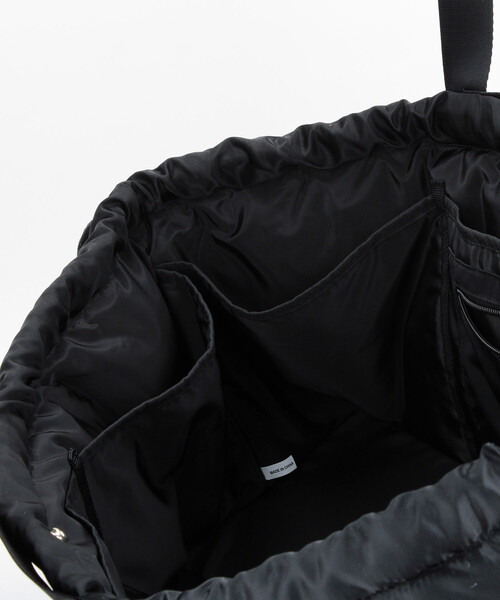 YOSEMITE(ヨセミティ)の「YOSEMITE STRAP/ヨセミテストラップ PADDING NYLON DRAWSTRING TOTE M/パディング ナイロン ドローストリング トートバッグ(トートバッグ・メンズ・ブラック/オリーブ・ONE SIZE)」の12枚目の写真