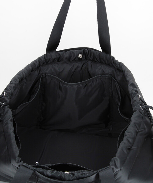 YOSEMITE(ヨセミティ)の「YOSEMITE STRAP/ヨセミテストラップ PADDING NYLON DRAWSTRING TOTE M/パディング ナイロン ドローストリング トートバッグ(トートバッグ・メンズ・ブラック/オリーブ・ONE SIZE)」の11枚目の写真
