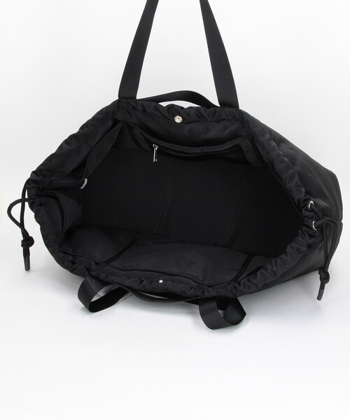 YOSEMITE(ヨセミティ)の「YOSEMITE STRAP/ヨセミテストラップ PADDING NYLON DRAWSTRING TOTE M/パディング ナイロン ドローストリング トートバッグ(トートバッグ・メンズ・ブラック/オリーブ・ONE SIZE)」の10枚目の写真