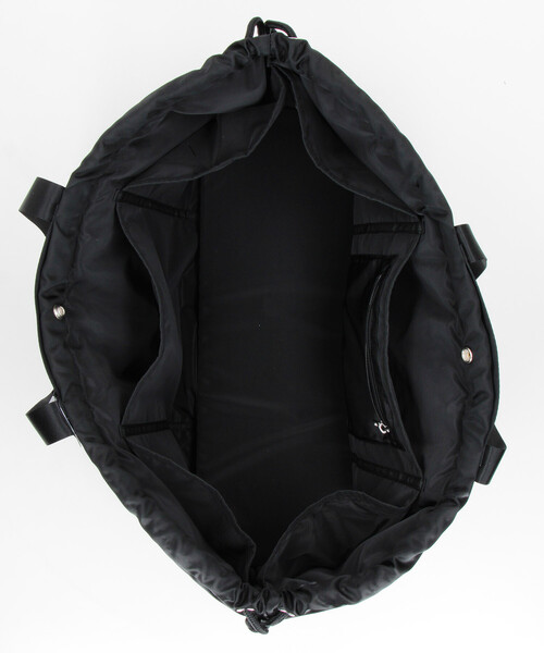 YOSEMITE(ヨセミティ)の「YOSEMITE STRAP/ヨセミテストラップ PADDING NYLON DRAWSTRING TOTE M/パディング ナイロン ドローストリング トートバッグ(トートバッグ・メンズ・ブラック/オリーブ・ONE SIZE)」の9枚目の写真