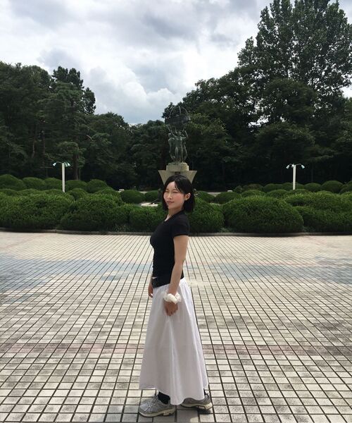 MUSINSA STANDARD WOMAN(ムシンサスタンダードウーマン)の「ウィメンズシアースリムTシャツ(5色)(Tシャツ/カットソー・レディース・ブラック/ライトブルー/ホワイト/ピンク/ライトグリーン・X-SMALL/SMALL/MEDIUM/LARGE)」の15枚目の写真